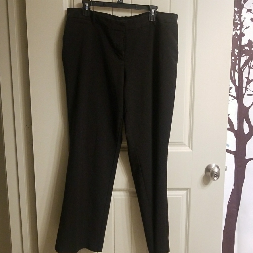 Worthington black boot-cut slacks